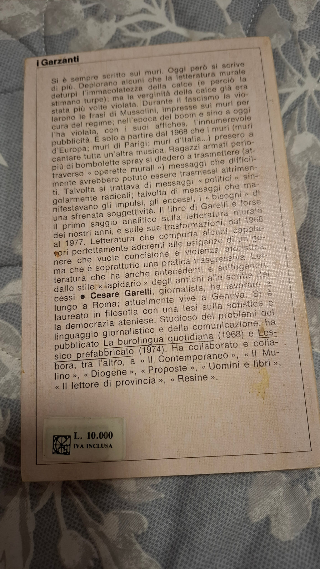 Il linguaggio murale - Garelli