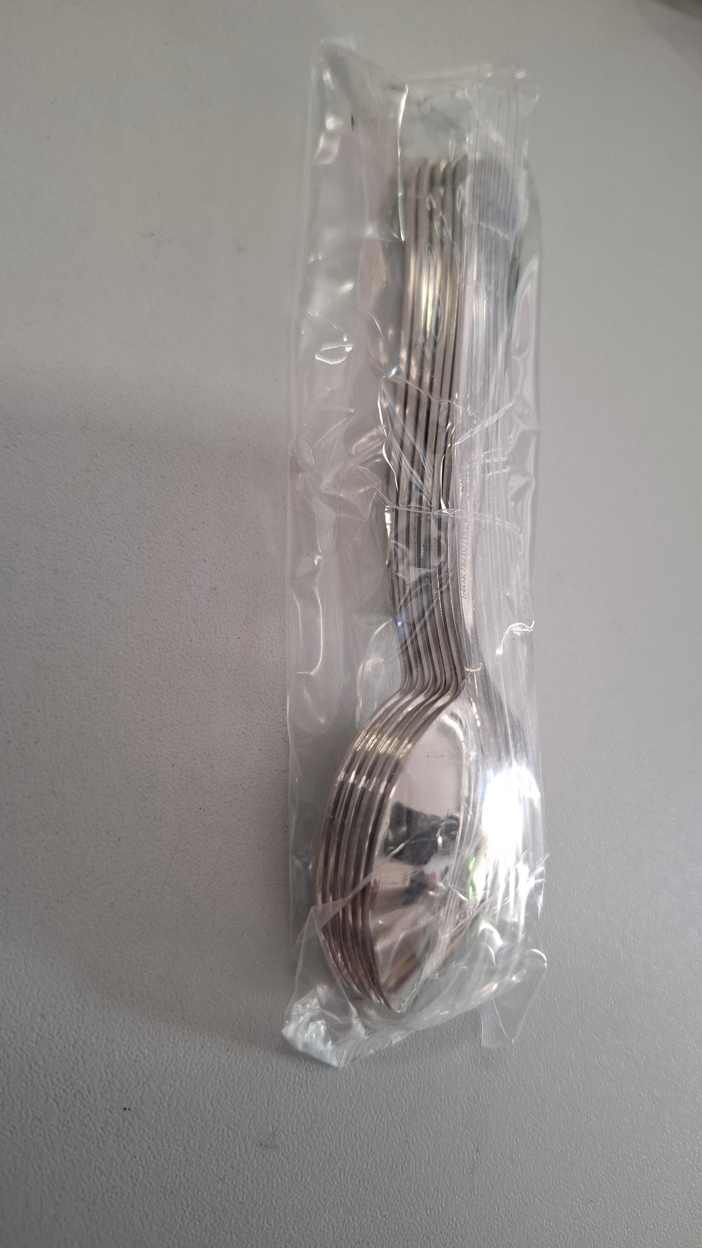6 cucchiaini inox