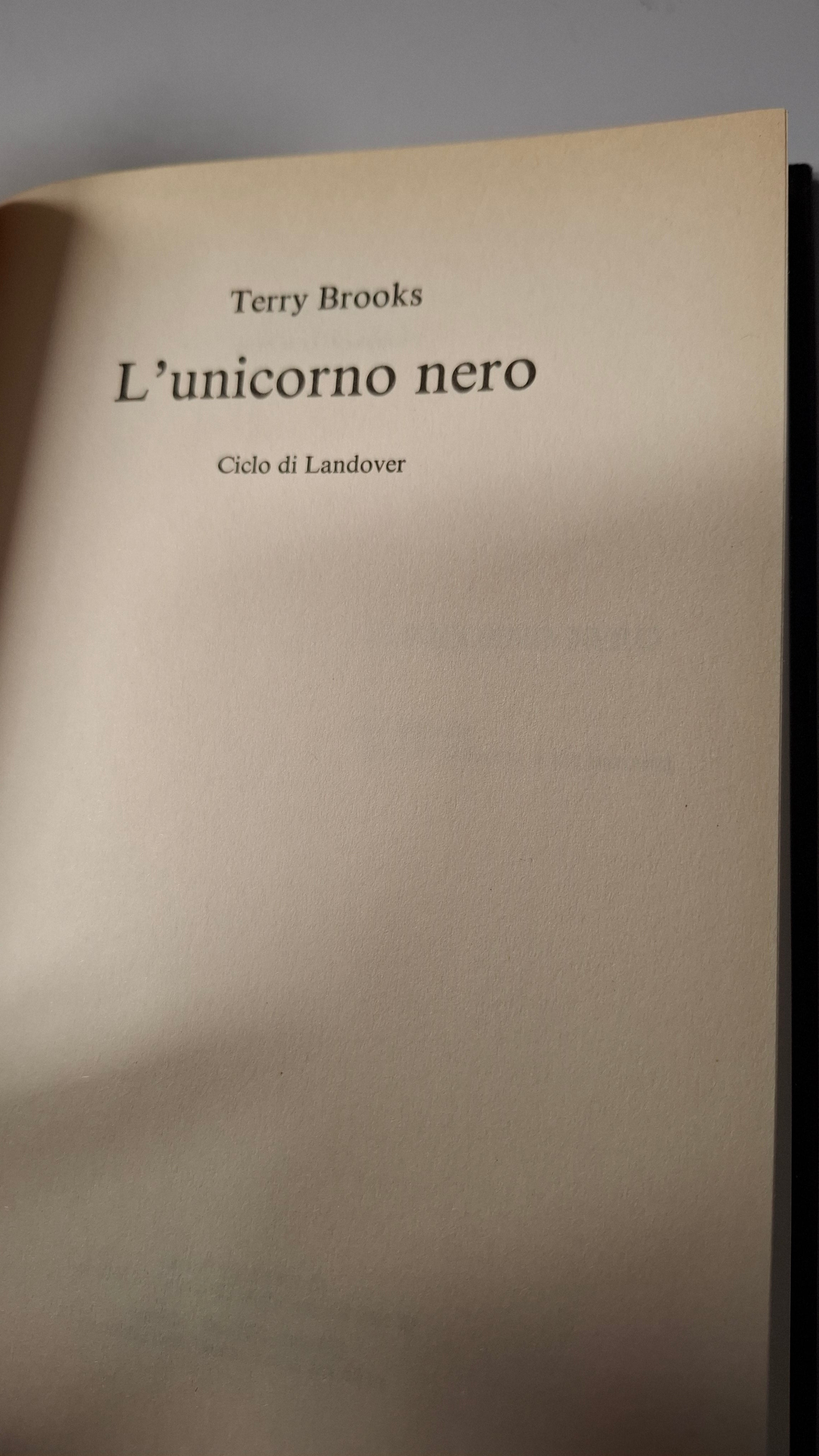 L'unicorno nero di Terry Brooks